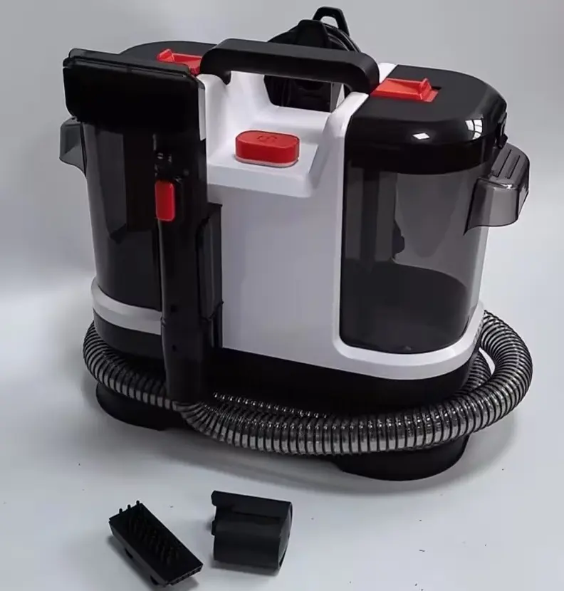 Aspirador de vapor de tanque de agua de plástico portátil de mano doméstico para alfombras y sofás