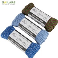 Paracord 550 durable en nylon polyester 4 mm à 7 brins pour bracelets DIY de survie en plein air et camping