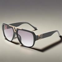 Lunettes de soleil surdimensionnées steampunk d'été, nouvelle monture en métal PC, protection solaire extérieure, lunettes de soleil tendance