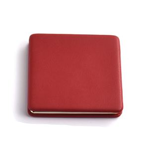 Velvet Soft Touch Square Luxury Gold Frame Cosmetic Lightsome Pocket <b>Mirror</b> - Product Image 3