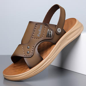 Sandales décontractées d'été pour hommes, à plateforme, à enfiler, à bout ouvert, en matière synthétique, légères, antidérapantes et respirantes, pour usage quotidien - Product Image 5