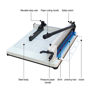 ZEQUAN 858 <span class=keywords><strong>A4</strong></span> nuovo tagliacarte manuale resistente adatto per ufficio taglio carta 400 fogli - Product Image 4