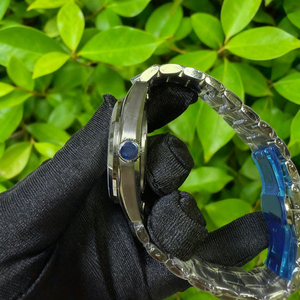 Reloj de Buceo GS Grands Seikos de 40 mm con Esfera Plateada, Correa Oyster Negra, Resistente al Agua, Movimiento NH35, Mecánico, de Acero Inoxidable para Hombre - Product Image 4