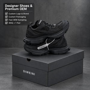 รองเท้าดีไซเนอร์สุดหรูสำหรับผู้ชายและผู้หญิง คุณภาพสูง รุ่น Triple Black Tech Runner รองเท้าเดิน รองเท้าวิ่ง รองเท้าผ้าใบ รองเท้ากีฬา ใหม่ - Product Image 1