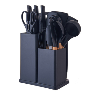 20-Piece Stainless Steel Grip Eco-Friendly Luxury Premium Kitchen Utensil Set in Black Pink Green with <b>Silicone</b> Cooking <b>Tools</b> - Product Image 2