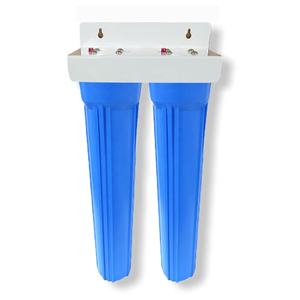 20 inch 2 stage Slim Big Blue water filter system with bracket - Product Image 1