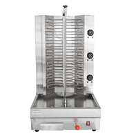 Grill à Kebab Rotatif Électrique Commercial en Acier Inoxydable pour Poulet et Viande, Machine à Shawarma du Moyen-Orient