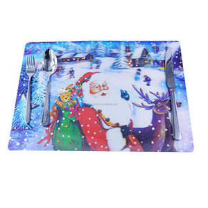 <span class=keywords><strong>Tovagliette</strong></span> da tavolo con pupazzo di neve in plastica laminata personalizzate per bambini - Product Image 5