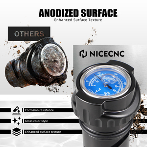 NICECNC pour Harley Sportster Jauge de niveau d'huile avec thermomètre pour Harley Forty-Eight Iron 883 <span class=keywords><strong>SuperLow</strong></span> Sportster 2004-2022 - Product Image 3