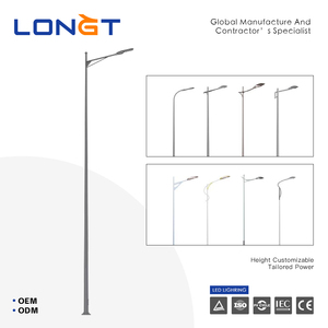 Lampadaire extérieur LONGT en acier galvanisé carré, IP66, HID 6000K, lumière du jour, garantie 10 ans, finition galvanisée à chaud – Vente chaude usine - Product Image 3