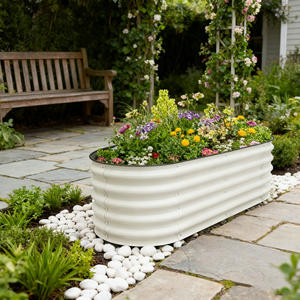 Venta directa de Kits de cama de jardín elevado de jardín Cama de maceta elevada de metal para verduras Flores Tierra - Product Image 1