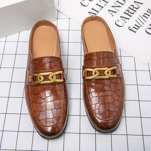 Sandalias Crocodile Toe para Adolescentes, Calzado Semi-Slip-On para Hombre, Verano 2025 - Product Image 4