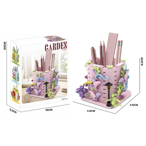 Kit de Bloques de Construcción para Hacer un Portalápices Floral, Portalápices Creativo para Escritorio, Juego Educativo de Construcción para Niños, Decoración para Mesa de Estudio - Product Image 6