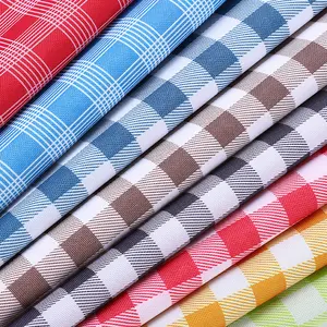 Kleurrijke Custom 100 Polyester 600D Oxford Stof Doek Plaid Gedrukt Ontwerp Waterdicht Voor Picknick Mat Tafelkleed