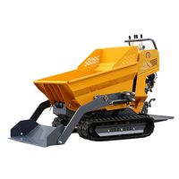 LEKING Farm Building Rotations lift Mini Crawler Muldenkipper 500kg Multifunktions-Hydraulik benzin Mini Crawler Muldenkipper