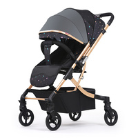 Nouvelle poussette bébé 3 en 1 à quatre roues avec rotation à 360 degrés, légère, vente en gros depuis la Chine, pour filles et garçons