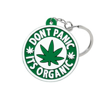 Porte-clés personnalisé en PVC en forme de feuille, Design créatif de lèvres de plante pour hommes et femmes, sac de clés de voiture, pendentifs bibelot
