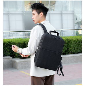 Thời Trang Mỏng Máy Tính Xách Tay Ba Lô Unisex Trường Túi USB Sạc Phong Cách Packbag Chống Thấm Nước Ba Lô Tùy Chỉnh Tối Thiểu Máy Tính Xách Tay Ba Lô - Product Image 4