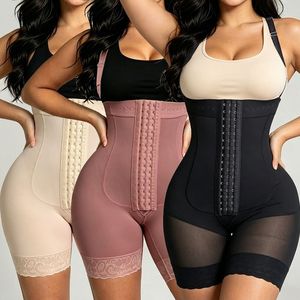 En gros Short gainant taille haute en Spandex à compression forte, sculptant le corps, amincissant le ventre, effet BBL - Product Image 1