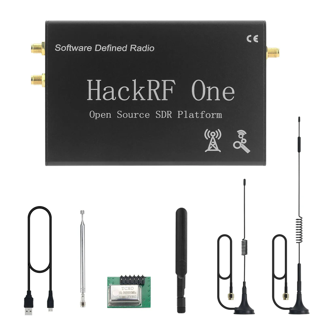 HackRF One R9 V2.0.1 1MHz-6GHz Software Defined Radio Platform GPS Simulator with Shell Four Antennas