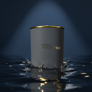 ภาชนะใส่เทียนแก้วทนความร้อนอย่างดี ฝาโลหะแบนสีทอง ฝาบาง บรรจุภัณฑ์กล่องด้านบนเคลือบเงาสีขาว ขวดเทียนขนาด 10 ออนซ์ - Product Image 3