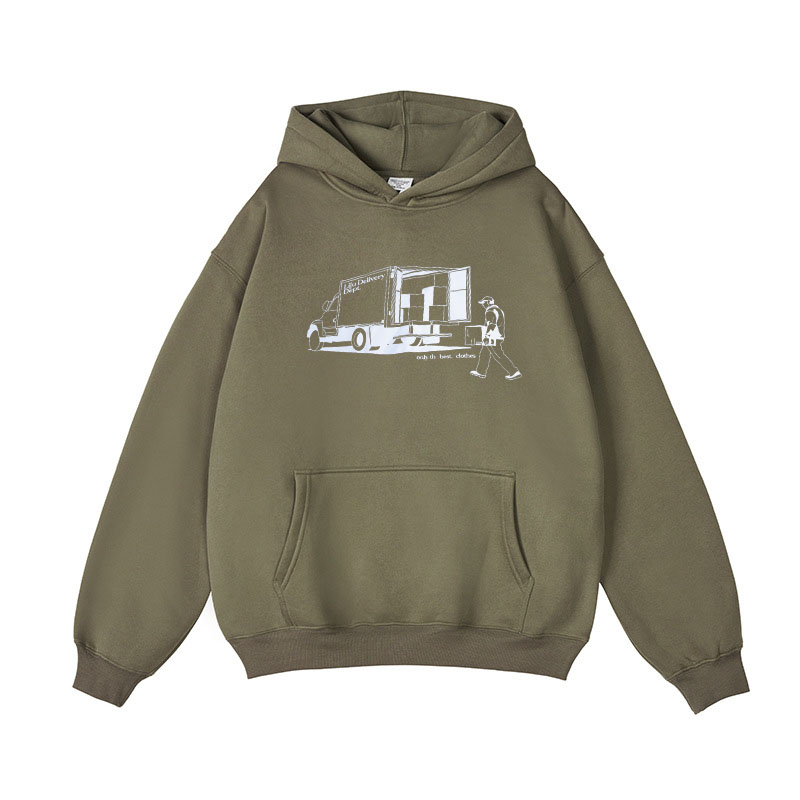 Digital Print Hooded Sweatshirt