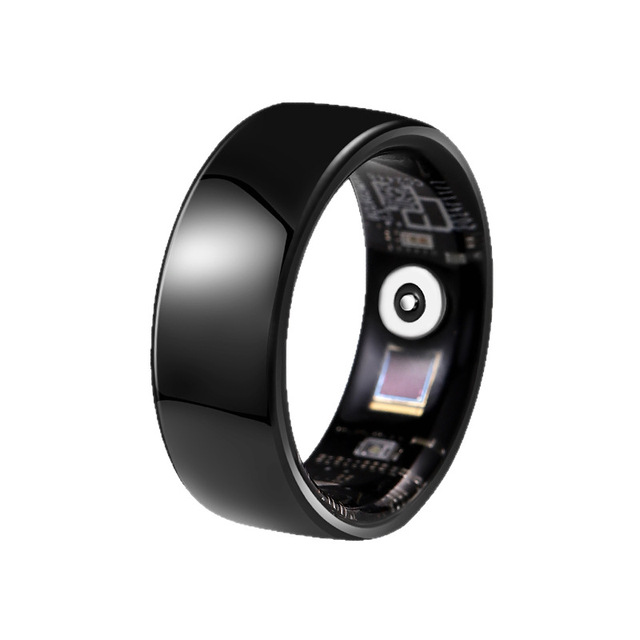 Blood Pressure Monitoring Waterproof Smart Ring Heart Rate tracker Body Temperature Sleep Remote Control Photo Android IOS