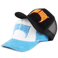Gorra de camionero personalizada para hombre, 5 paneles, bordada, de malla