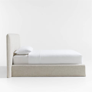 Lits king modernes avec tissu d'art en <span class=keywords><strong>lin</strong></span> Lits rembourrés de haute qualité, faciles à enlever et lavables en machine Utilisation en intérieur - Product Image 2