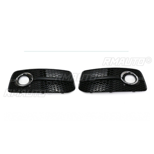 กระจังหน้ารถยนต์แบบรังผึ้งพร้อมกรอบไฟตัดหมอกสำหรับ Audi Q5 S-Line Sport Style ปี 2009 2010 2011 2012 อุปกรณ์ตกแต่งรถยนต์ - Product Image 3