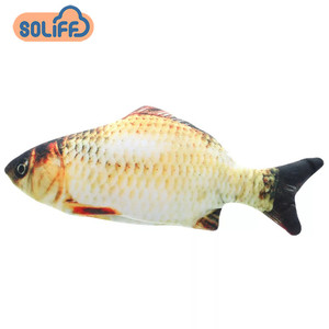新デザイン低価格ぬいぐるみ電動魚シミュレーション猫魚のおもちゃ - Product Image 3