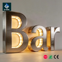 Enseigne LED 3D publicitaire Shuntai - Logo d'entreprise personnalisé pour les hôpitaux, étanche IP65, en acier inoxydable découpé au laser, à fixer au mur
