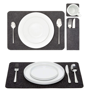 Bán buôn cảm thấy placemats đầy màu sắc khuôn mẫu cảm thấy placemat Bộ phong cÁch bảng RUNNERS cho ăn trang trí nội thất - Product Image 4