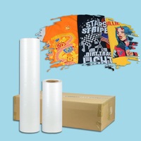 Rouleau de Film PET DTF Hot Peel 60cm 30cm 33cm transfert de chaleur brillant/mat pour vêtements 24 pouces 35cm 42cm papier 75U