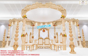 เส้นใย Paisley Mandap สำหรับงานแต่งงาน,Mandap ใย Paisley Mandap ทันสมัยทำจากไฟเบอร์สำหรับงานแต่งงานสไตล์มาเลเซียดีไซน์ล่าสุด - Product Image 2