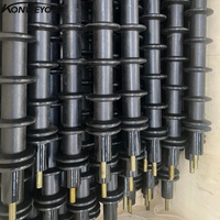 Rouleau de convoyeur spiralé en acier au carbone avec revêtement en poudre standard CEMA pour centrale électrique