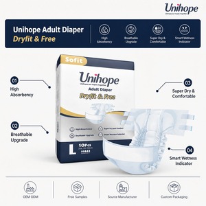 Unihope <span class=keywords><strong>Couches</strong></span> pour <span class=keywords><strong>adultes</strong></span> Dryfit avec indicateur de fuites, OEM ODM, Marque privée, Vente en gros en usine, En vrac - Product Image 3