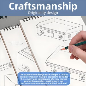 Fabricant de plaques chauffantes électriques commerciales, plaque de fer, machine à crêpes pour hôtels de rue, restaurants, plaque chauffante électrique - Product Image 3