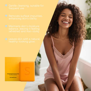 Savon de bain au kaki frais aux ingrédients doux qui nettoie le corps et la peau, parfumé, rafraîchissant et non gras, savon de soin quotidien. - Product Image 4