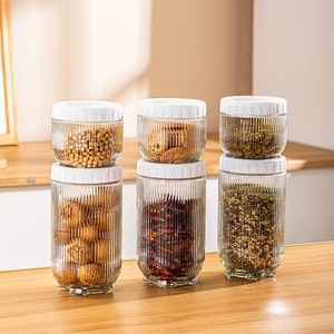 Offre Spéciale réfrigérateur cuisine stockage organisateur écologique céréales alimentaire stockage conteneur haute qualité garder frais café bocal en verre - Product Image 6