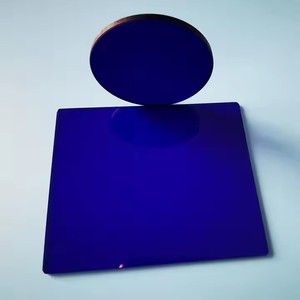 Verre optique VIS à haute transmission, couleur bleu foncé, filtre en verre <span class=keywords><strong>QB29</strong></span> QB4 - Product Image 1