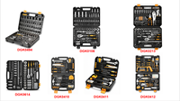 Coffret d'outils mécaniques avec mallette rigide, jeu de douilles en acier au chrome-vanadium durable, clé à cliquet pour réparation automobile OEM/ODM