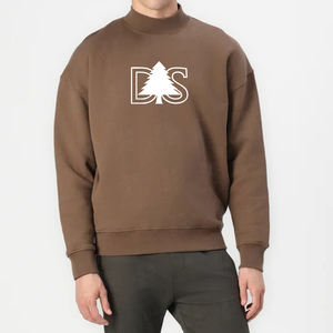 ผู้ผลิต OEM ขายส่งเสื้อสเวตเชิ้ตคอเต่าผ้าฟลีซหนานุ่มคุณภาพสูงแฟชั่นสำหรับผู้ชาย รับสกรีนโลโก้ตามสั่ง - Product Image 3