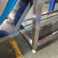 Steilhangende transportband voor voedsel, granen, landbouw, visproducten, snacks, gedroogd fruit, zaden, farmaceutische producten