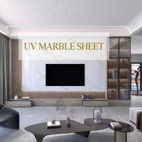 Panneau mural moderne en PVC effet marbre brillant, résistant à l'eau et au feu, pour usage commercial et salle de sport, vente directe usine 5