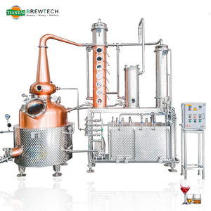Equipo de Destilación de Alcohol de Cobre, Sistema de Destilería Híbrido de 2000L con Columnas y Bandejas para Whisky, Ginebra, Vodka, <span class=keywords><strong>Ron</strong></span> y Licores - Product Image 3