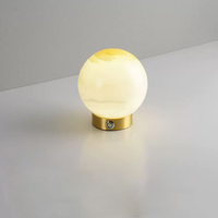 Lampe en marbre espagnol entièrement en cuivre, lampe de chevet de chambre à coucher, comptoir de bar, lampe de bureau, lampe de table décorative de style moderne et simple