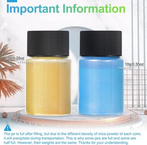Pigmento de Mica de Grado Cosmético, Colorante Mineral Natural Perlado para Jabones, Resina Epoxi, Velas, Brillo Labial, Manualidades DIY - Product Image 2