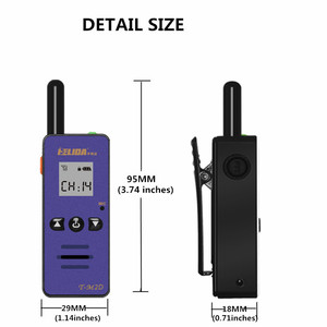 Radio bidirectionnelle portable de marque Ham Radio, 128 canaux, mini talkie-walkie, meilleure radio bidirectionnelle portable - Product Image 3