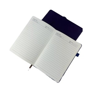 Oem Losbladige A5 Gerecycled Papier Dagelijkse Notities/Reisdagboek Elastische Sluiting Pen Lus Hete Lijm Lederen Harde Oppervlakte Cadeau Notebook - Product Image 6